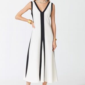 Karl Lagerfeld Paris, Sleeveless Colorblock Midi Dress, Size 10 (NWOT)
